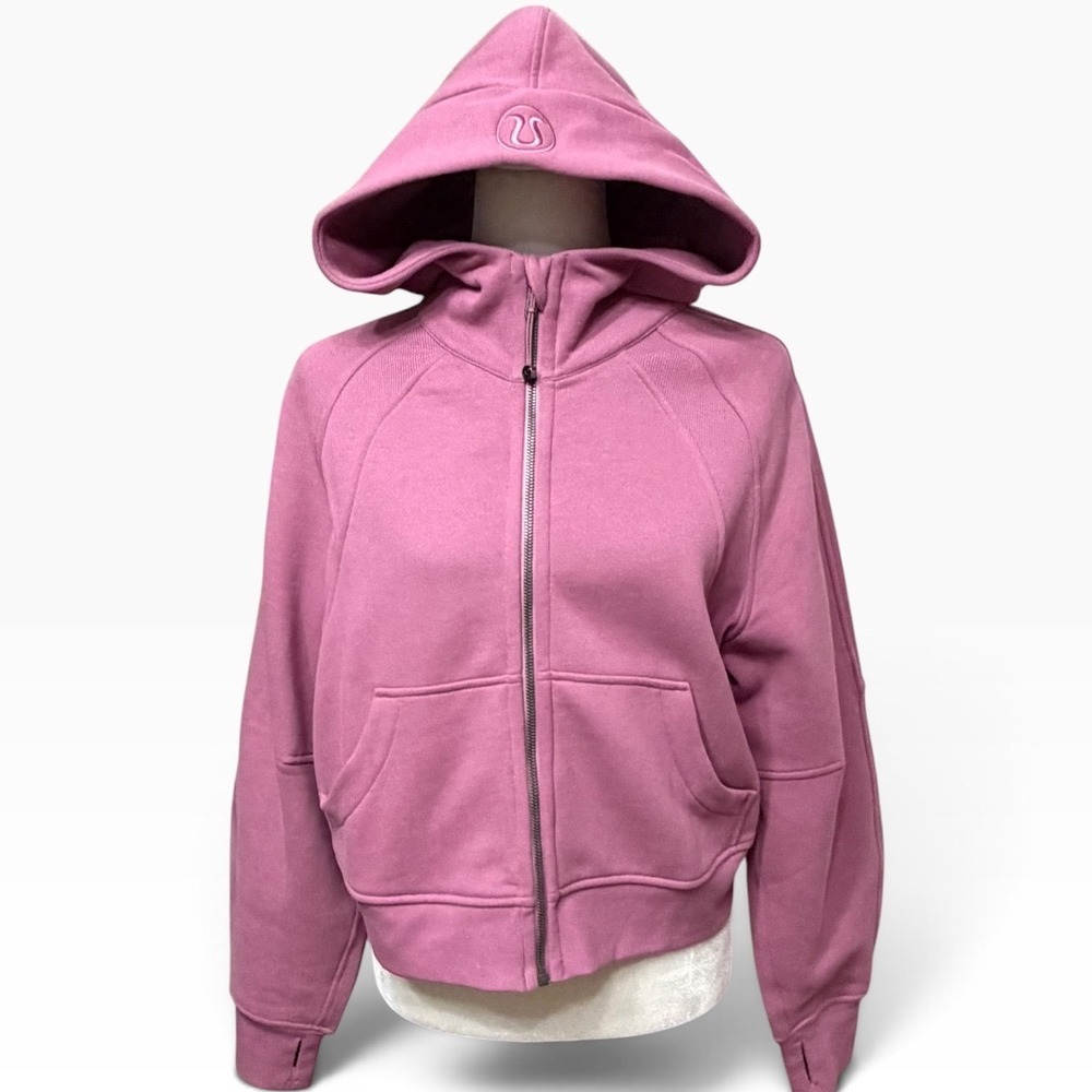 Lululemon Pink Blossom Scuba Oversized Full Zip Hoodie Women's Size XS/S